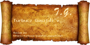Turbucz Gusztáv névjegykártya